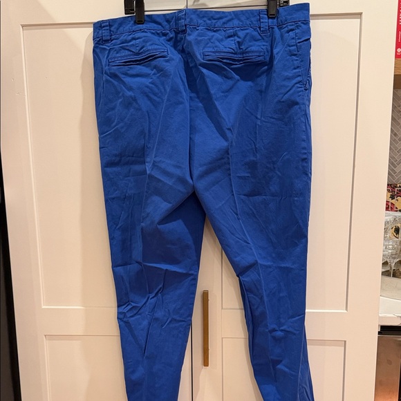 GAP Women's Straight Leg Blue Pants - Picture 2 of 5